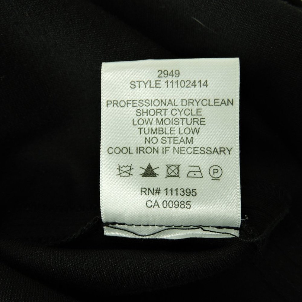 Tory Burch dress XS black turquoise blue embellished logo zip elegant classy - Picture 10 of 10